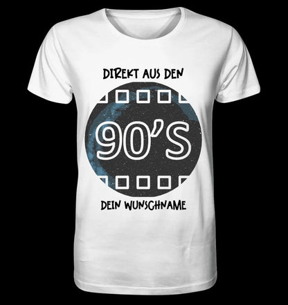 Echte Sternkarte 90s + Text • Unisex Premium T-Shirt XS-5XL aus Bio-Baumwolle für Damen & Herren • Exklusivdesign • personalisiert