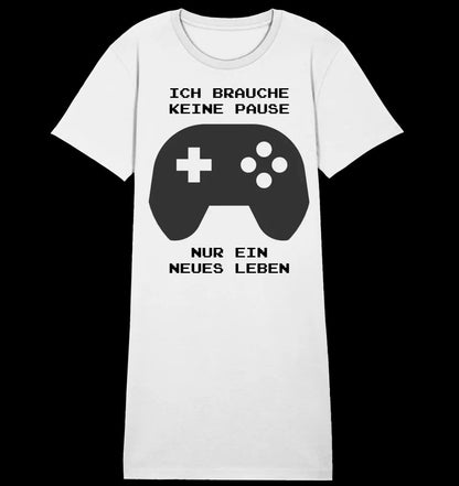 Echte Sternkarte als Controller + Text • Ladies Premium T-Shirt Kleid aus Bio-Baumwolle S-2XL • Exklusivdesign • personalisiert