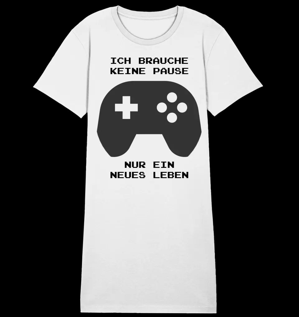 Echte Sternkarte als Controller + Text • Ladies Premium T-Shirt Kleid aus Bio-Baumwolle S-2XL • Exklusivdesign • personalisiert