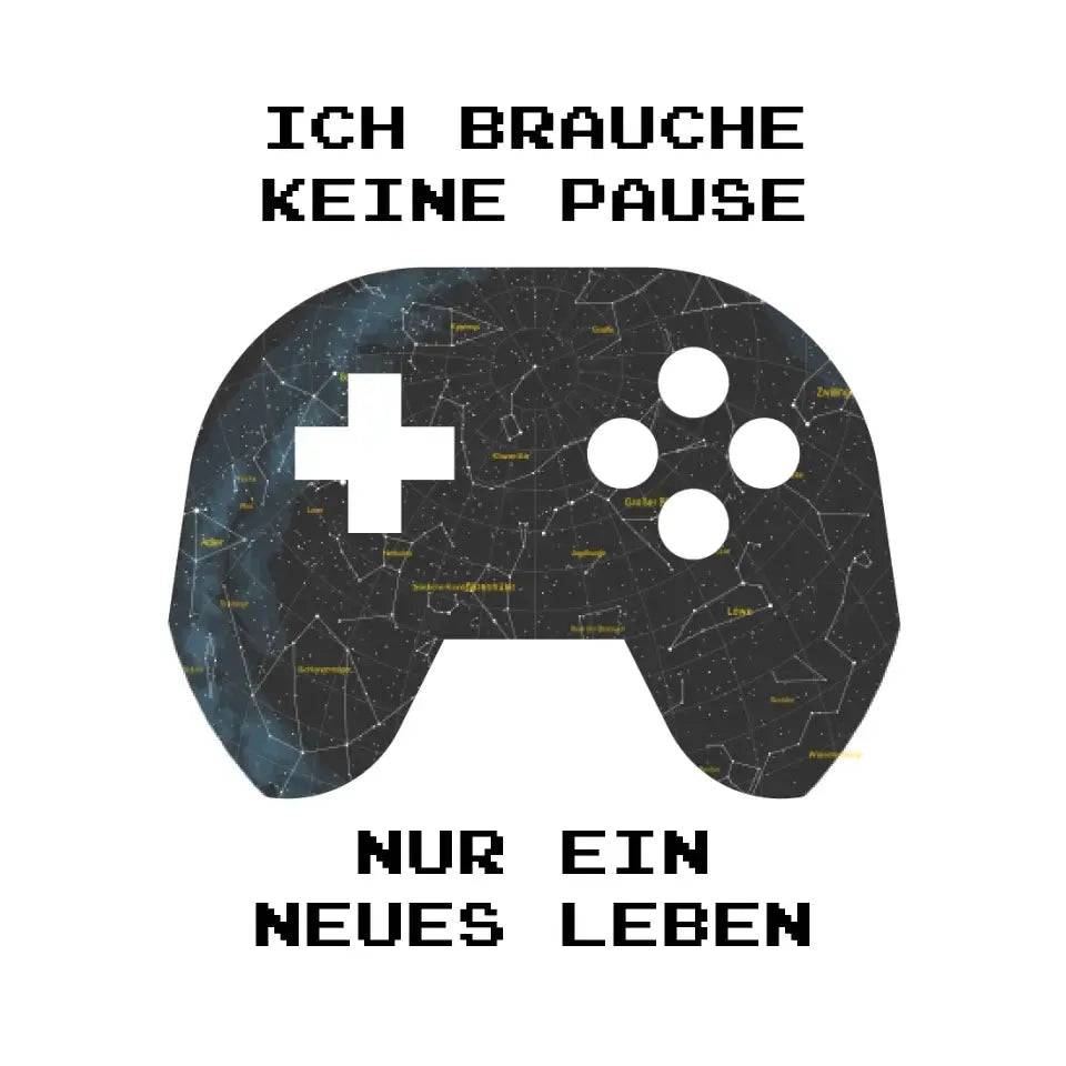 Echte Sternkarte als Controller + Text • STICKER 20x20cm Aufkleber • personalisiert