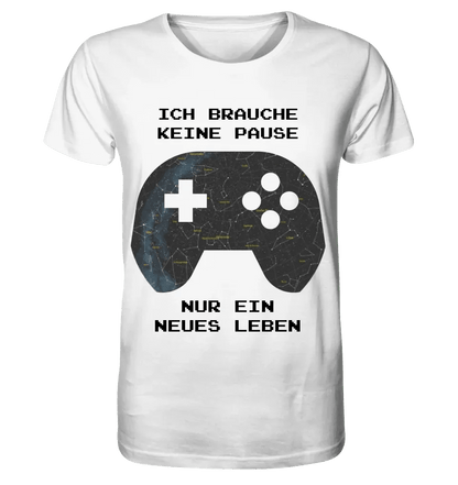 Echte Sternkarte als Controller + Text • Unisex Premium T-Shirt XS-5XL aus Bio-Baumwolle für Damen & Herren • Exklusivdesign • personalisiert