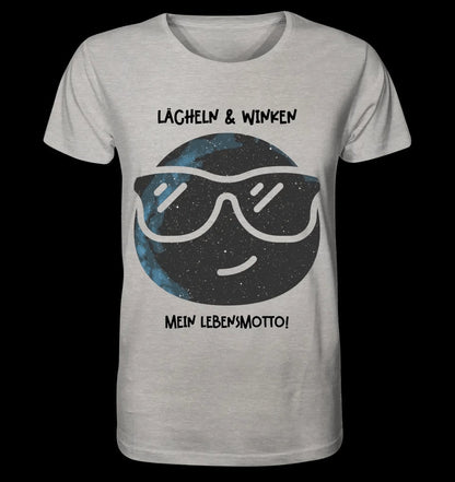 Echte Sternkarte als Emoticon mit Sonnenbrille + Text • Unisex Premium T-Shirt XS-5XL aus Bio-Baumwolle für Damen & Herren • Exklusivdesign • personalisiert