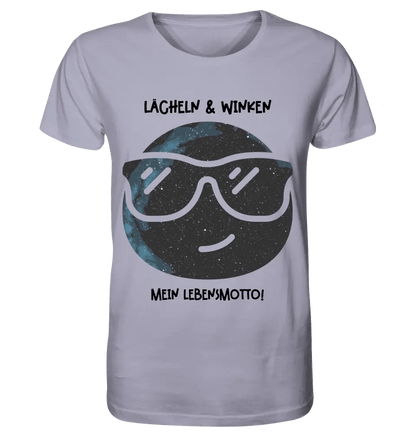 Echte Sternkarte als Emoticon mit Sonnenbrille + Text • Unisex Premium T-Shirt XS-5XL aus Bio-Baumwolle für Damen & Herren • Exklusivdesign • personalisiert