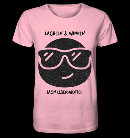 Echte Sternkarte als Emoticon mit Sonnenbrille + Text • Unisex Premium T-Shirt XS-5XL aus Bio-Baumwolle für Damen & Herren • Exklusivdesign • personalisiert