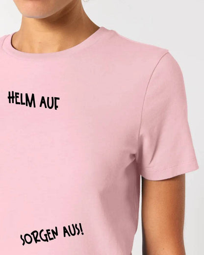 Echte Sternkarte als Helm + Text • Ladies Premium T-Shirt XS-2XL aus Bio-Baumwolle für Damen • Exklusivdesign • personalisiert