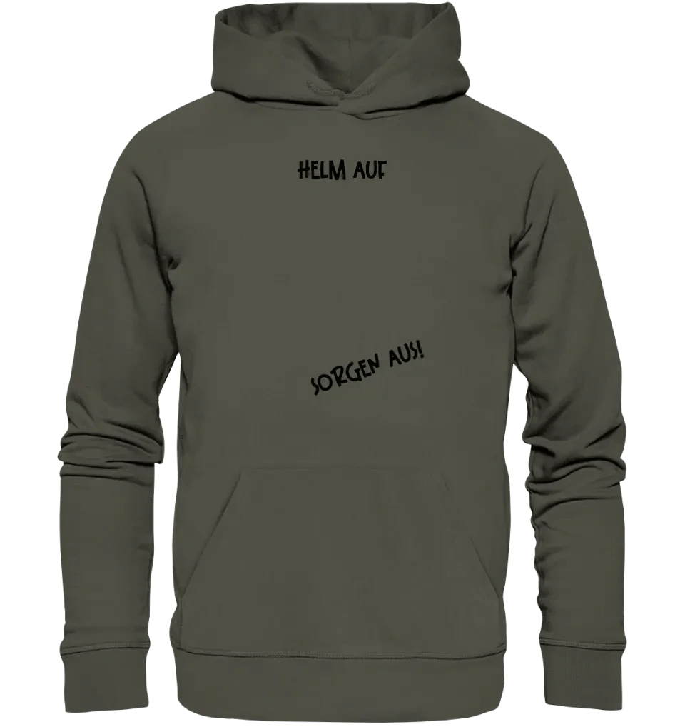 Echte Sternkarte als Helm + Text • Unisex Premium Hoodie XS-5XL aus Bio-Baumwolle für Damen & Herren • Exklusivdesign • personalisiert