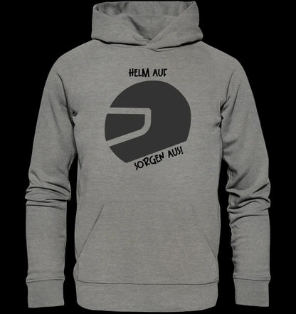 Echte Sternkarte als Helm + Text • Unisex Premium Hoodie XS-5XL aus Bio-Baumwolle für Damen & Herren • Exklusivdesign • personalisiert