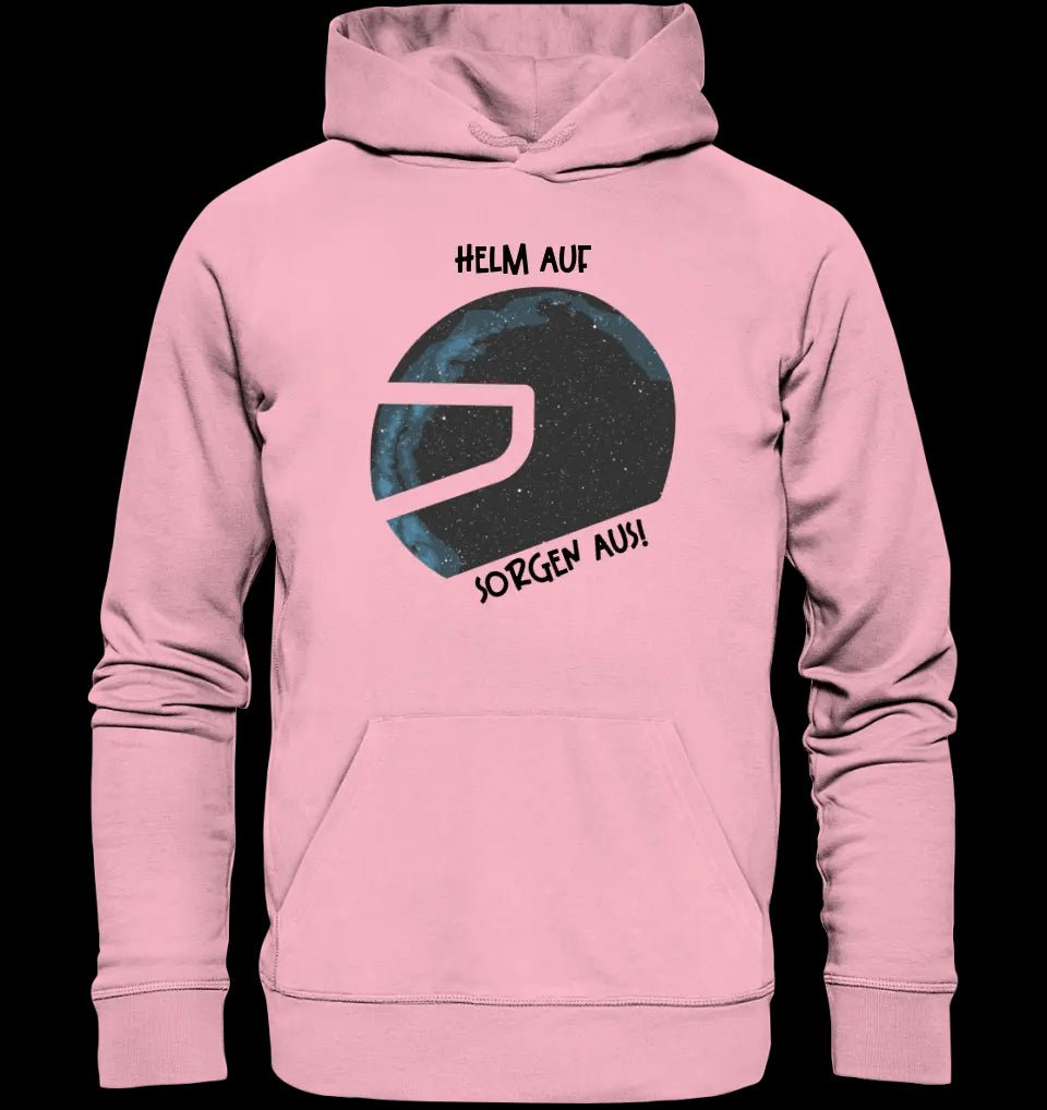 Echte Sternkarte als Helm + Text • Unisex Premium Hoodie XS-5XL aus Bio-Baumwolle für Damen & Herren • Exklusivdesign • personalisiert