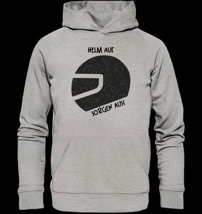 Echte Sternkarte als Helm + Text • Unisex Premium Hoodie XS-5XL aus Bio-Baumwolle für Damen & Herren • Exklusivdesign • personalisiert