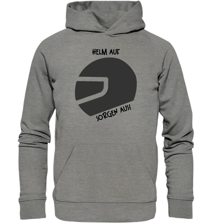 Echte Sternkarte als Helm + Text • Unisex Premium Hoodie XS-5XL aus Bio-Baumwolle für Damen & Herren • Exklusivdesign • personalisiert