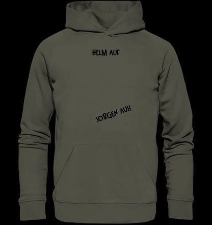 Echte Sternkarte als Helm + Text • Unisex Premium Hoodie XS-5XL aus Bio-Baumwolle für Damen & Herren • Exklusivdesign • personalisiert