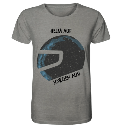 Echte Sternkarte als Helm + Text • Unisex Premium T-Shirt XS-5XL aus Bio-Baumwolle für Damen & Herren • Exklusivdesign • personalisiert