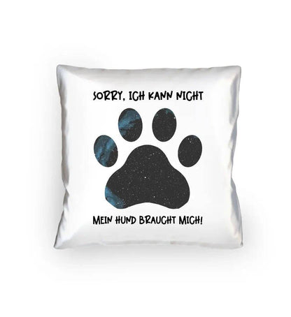 Echte Sternkarte als Hundepfote + Text • Hund • Kissen 40x40 cm • personalisiert