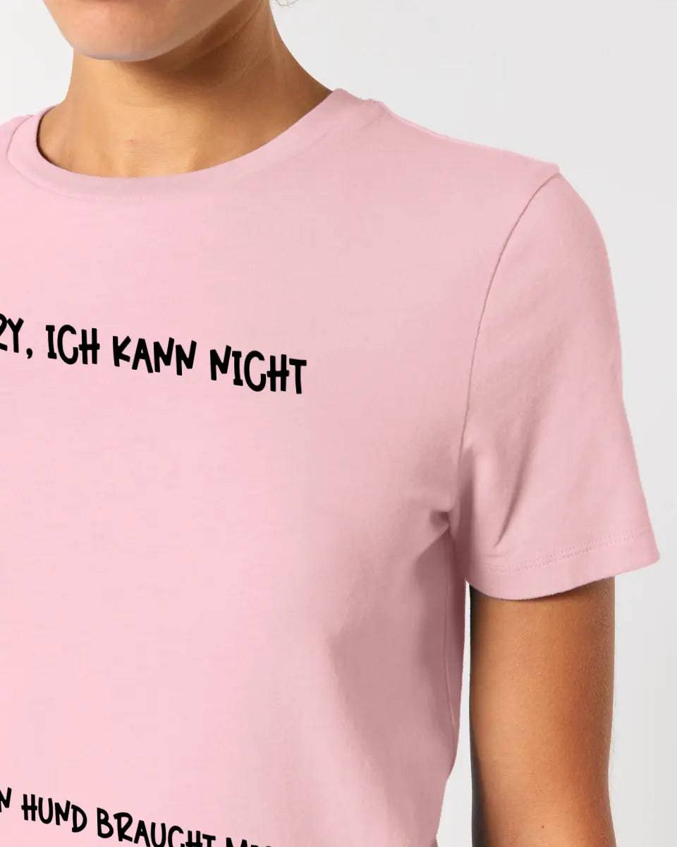 Echte Sternkarte als Hundepfote + Text • Hund • Ladies Premium T-Shirt XS-2XL aus Bio-Baumwolle für Damen • Exklusivdesign • personalisiert