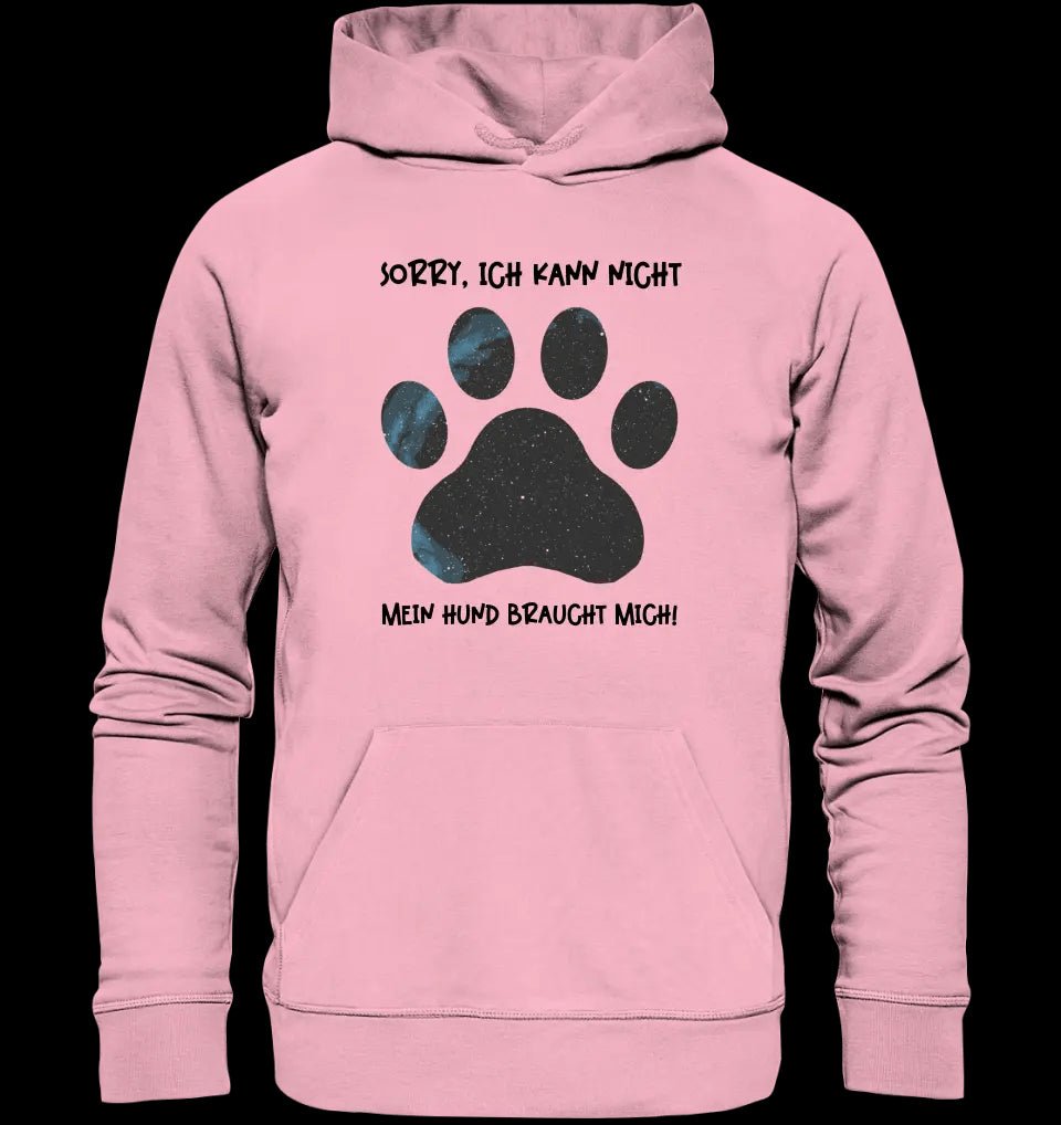 Echte Sternkarte als Hundepfote + Text • Hund • Unisex Premium Hoodie XS-5XL aus Bio-Baumwolle für Damen & Herren • Exklusivdesign • personalisiert