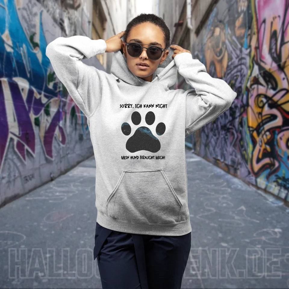 Echte Sternkarte als Hundepfote + Text • Hund • Unisex Premium Hoodie XS-5XL aus Bio-Baumwolle für Damen & Herren • Exklusivdesign • personalisiert