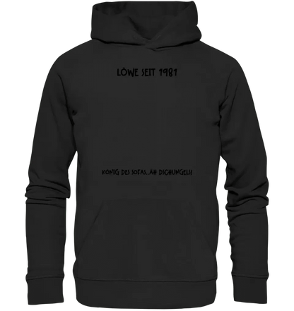 Echte Sternkarte als Löwe + Text • Unisex Premium Hoodie XS-5XL aus Bio-Baumwolle für Damen & Herren • Exklusivdesign • personalisiert