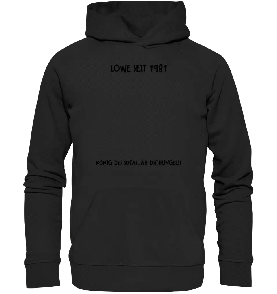 Echte Sternkarte als Löwe + Text • Unisex Premium Hoodie XS-5XL aus Bio-Baumwolle für Damen & Herren • Exklusivdesign • personalisiert