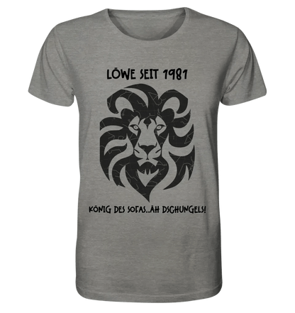 Echte Sternkarte als Löwe + Text • Unisex Premium T-Shirt XS-5XL aus Bio-Baumwolle für Damen & Herren • Exklusivdesign • personalisiert