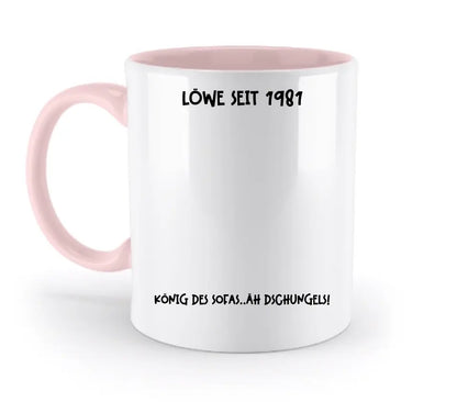 Echte Sternkarte als Löwe + Text • zweifarbige Tasse • Exklusivdesign • personalisiert