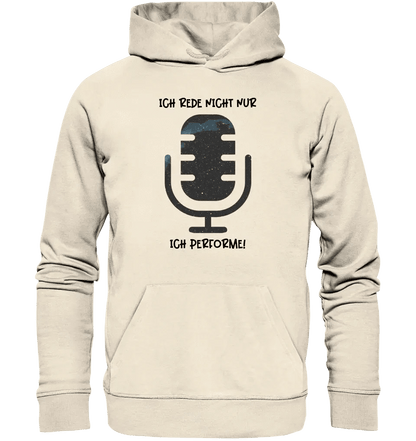 Echte Sternkarte als Mikrofon + Text • Unisex Premium Hoodie XS-5XL aus Bio-Baumwolle für Damen & Herren • Exklusivdesign • personalisiert