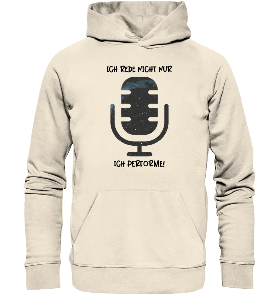 Echte Sternkarte als Mikrofon + Text • Unisex Premium Hoodie XS-5XL aus Bio-Baumwolle für Damen & Herren • Exklusivdesign • personalisiert