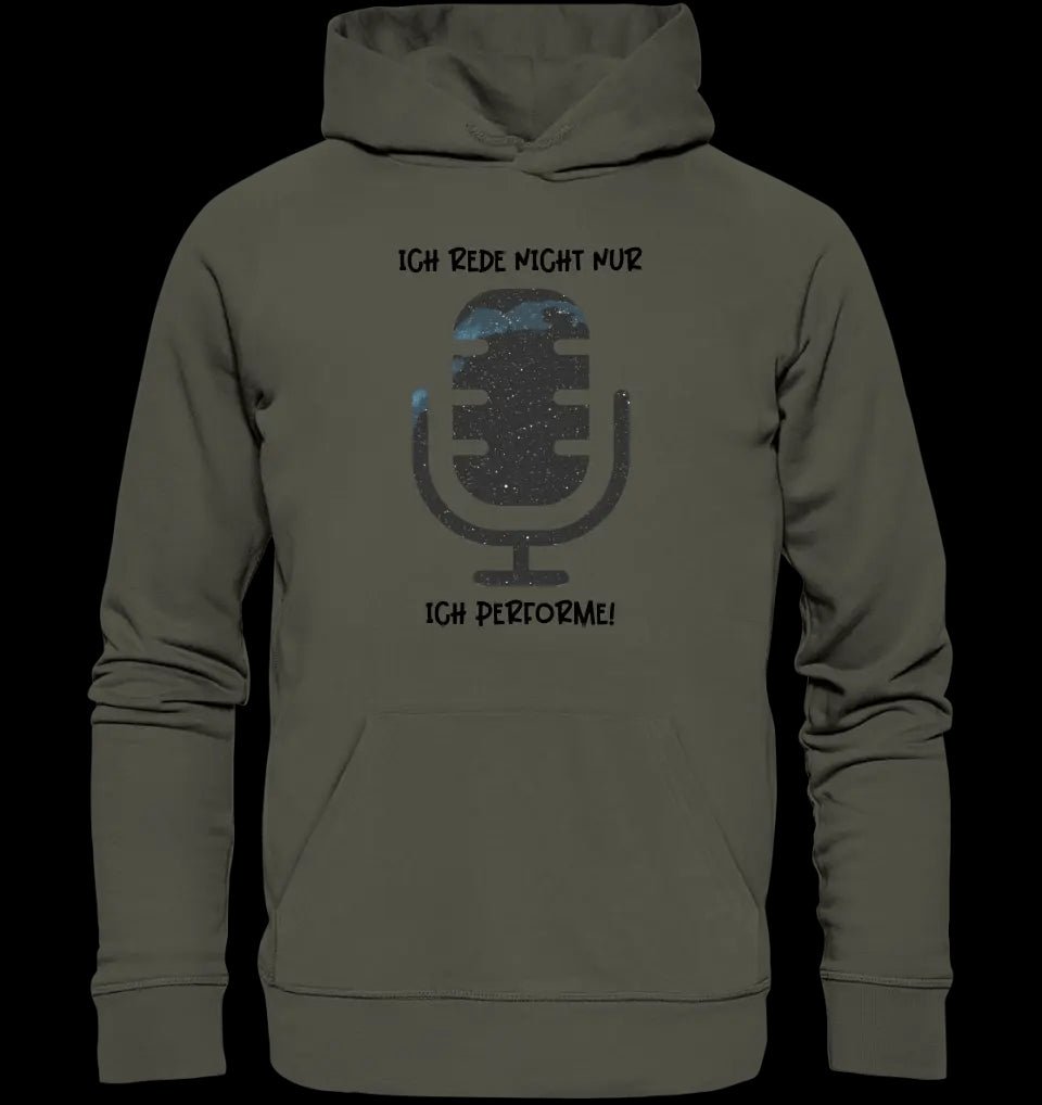 Echte Sternkarte als Mikrofon + Text • Unisex Premium Hoodie XS-5XL aus Bio-Baumwolle für Damen & Herren • Exklusivdesign • personalisiert