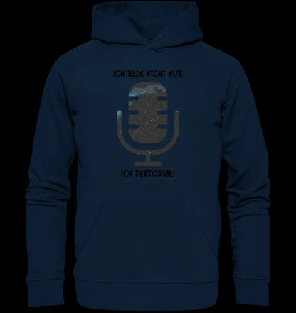 Echte Sternkarte als Mikrofon + Text • Unisex Premium Hoodie XS-5XL aus Bio-Baumwolle für Damen & Herren • Exklusivdesign • personalisiert