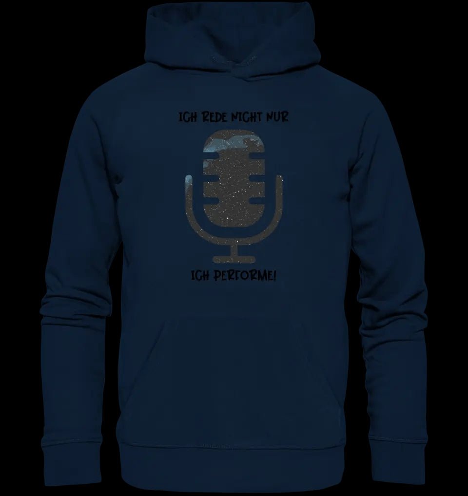 Echte Sternkarte als Mikrofon + Text • Unisex Premium Hoodie XS-5XL aus Bio-Baumwolle für Damen & Herren • Exklusivdesign • personalisiert