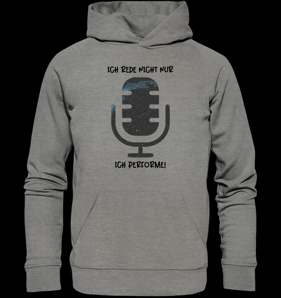 Echte Sternkarte als Mikrofon + Text • Unisex Premium Hoodie XS-5XL aus Bio-Baumwolle für Damen & Herren • Exklusivdesign • personalisiert