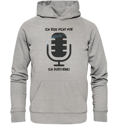 Echte Sternkarte als Mikrofon + Text • Unisex Premium Hoodie XS-5XL aus Bio-Baumwolle für Damen & Herren • Exklusivdesign • personalisiert