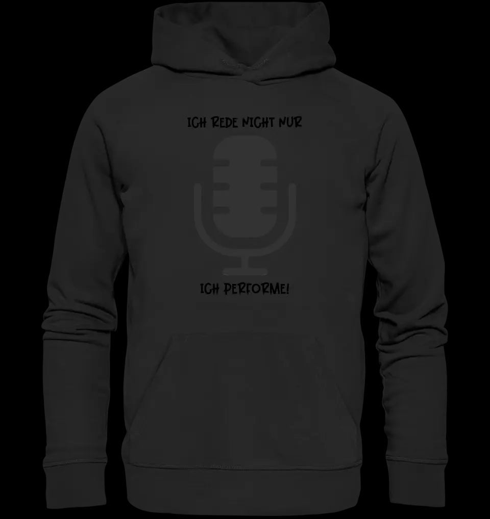 Echte Sternkarte als Mikrofon + Text • Unisex Premium Hoodie XS-5XL aus Bio-Baumwolle für Damen & Herren • Exklusivdesign • personalisiert