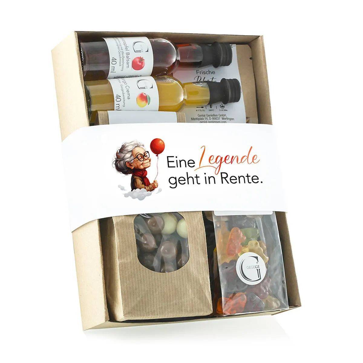 Eine Legende geht in Rente - Geschenkset für Frauen • Geschenkbox • Geschenkidee