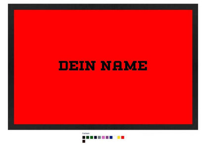 Einfacher Name • Fußmatte • Exklusivdesign • personalisiert