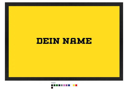 Einfacher Name • Fußmatte • Exklusivdesign • personalisiert