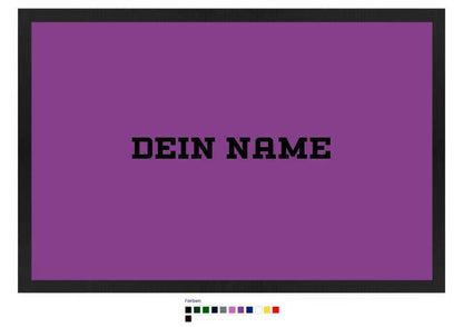 Einfacher Name • Fußmatte • Exklusivdesign • personalisiert