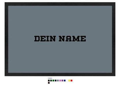 Einfacher Name • Fußmatte • Exklusivdesign • personalisiert