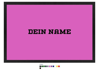 Einfacher Name • Fußmatte • Exklusivdesign • personalisiert