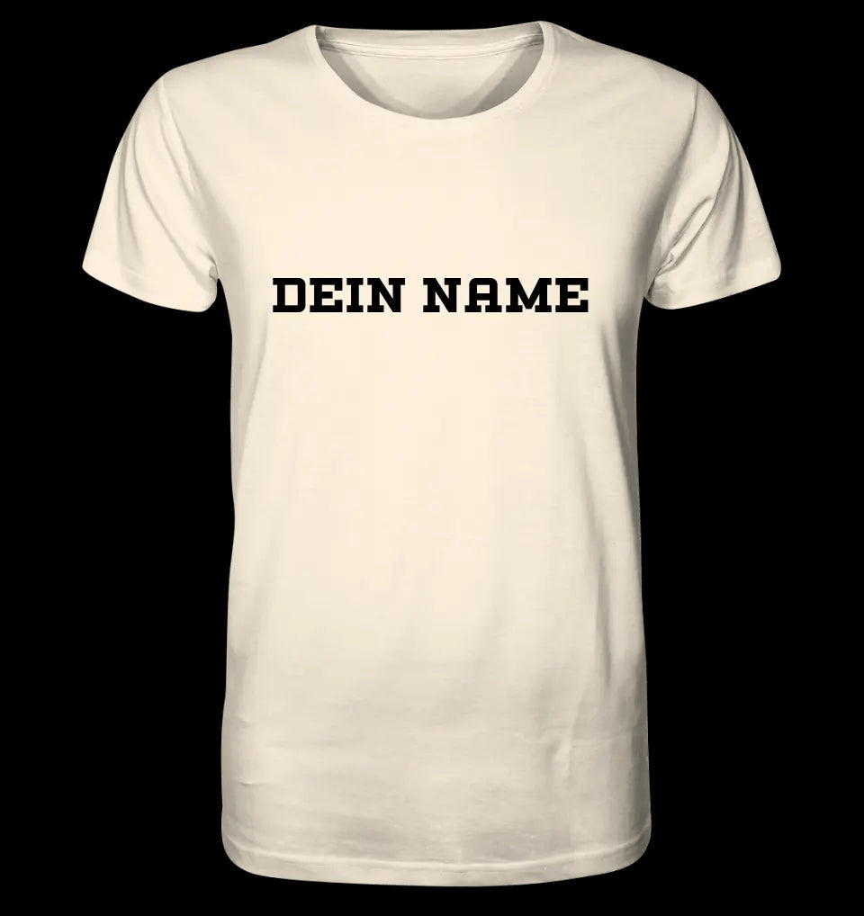 Einfacher Name • Unisex Premium T-Shirt XS-5XL aus Bio-Baumwolle für Damen & Herren • Exklusivdesign • personalisiert