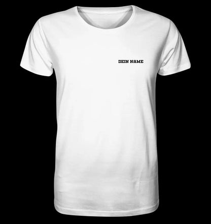 Einfacher Name • Unisex Premium T-Shirt XS-5XL aus Bio-Baumwolle für Damen & Herren • Exklusivdesign • personalisiert • Brustdruck