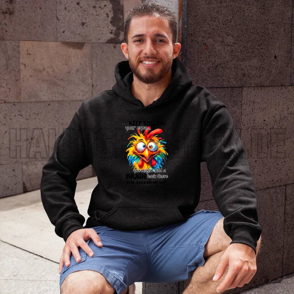 Find a brain!? • Unisex Premium Hoodie XS-5XL aus Bio-Baumwolle für Damen & Herren • Exklusivdesign • personalisiert