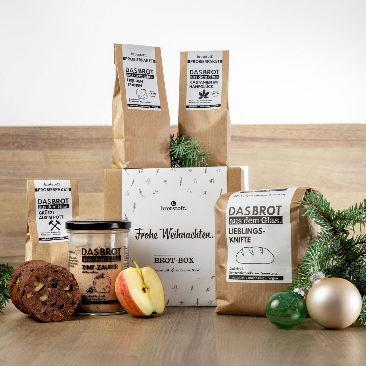 Frohe Weihnachten Brot-Box Probierset