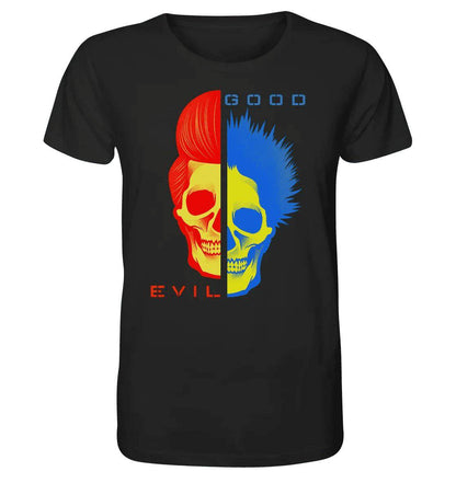 "GOOD´N´EVIL"-RED-BLUE - Organic Shirt