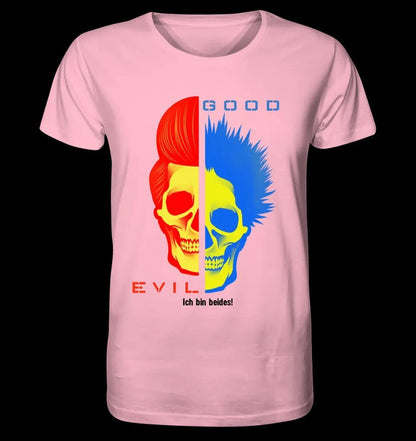 GOOD´N´EVIL - RED-BLUE • Unisex Premium T-Shirt XS-5XL aus Bio-Baumwolle für Damen & Herren • Exklusivdesign • personalisiert