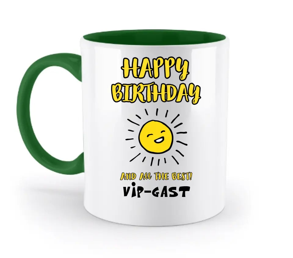 Geburtstag Design 2 • zweifarbige Tasse • Exklusivdesign • personalisiert