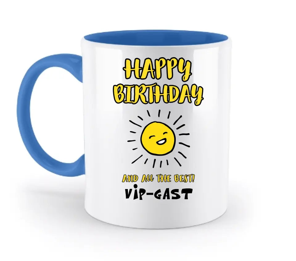 Geburtstag Design 2 • zweifarbige Tasse • Exklusivdesign • personalisiert