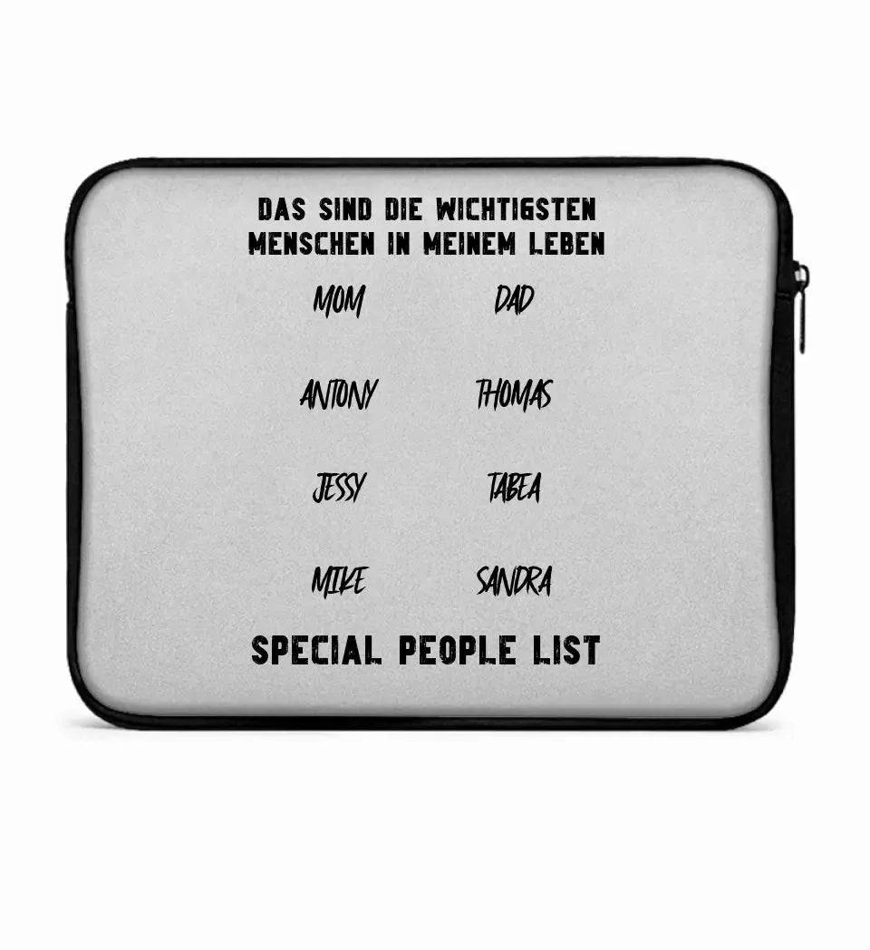 Gestalte den Text • Laptop Case 15" Zoll Notebook-Tasche • Exklusivdesign • personalisiert