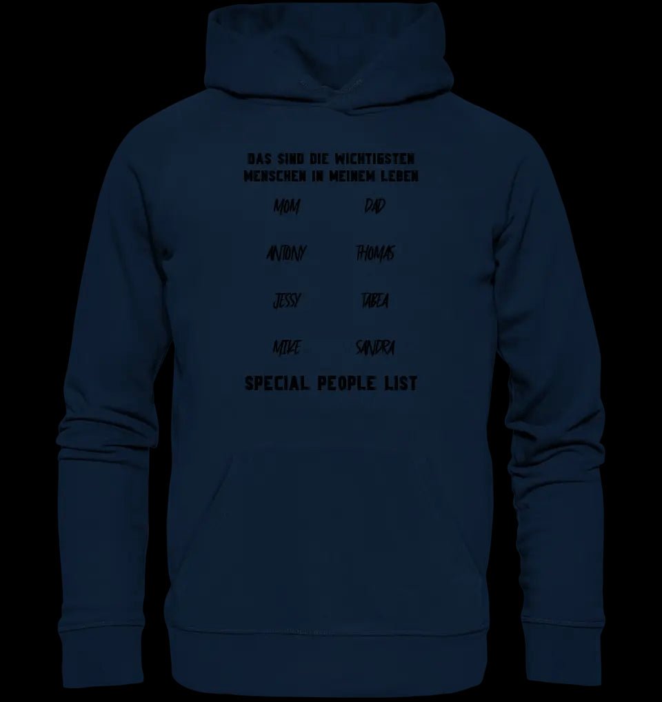 Gestalte den Text - Unisex Premium Hoodie XS-5XL aus Bio-Baumwolle für Damen & Herren