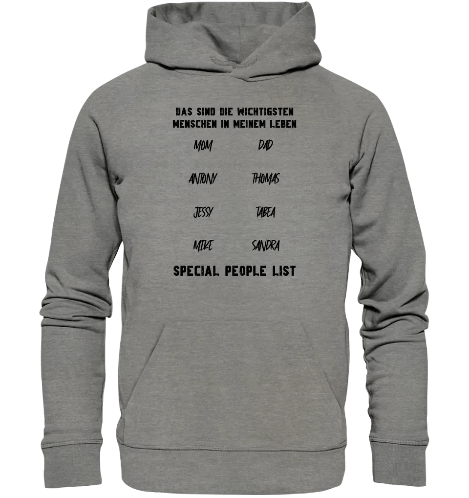 Gestalte den Text - Unisex Premium Hoodie XS-5XL aus Bio-Baumwolle für Damen & Herren