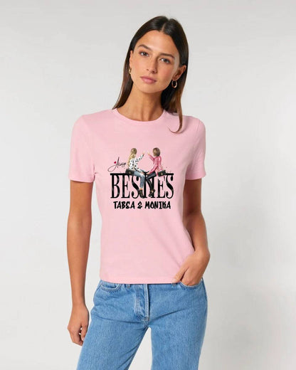 Girls on Text Besties • Ladies Premium T-Shirt XS-2XL aus Bio-Baumwolle für Damen • Exklusivdesign • personalisiert